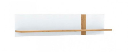 Полка навесная Forte TULUZA TUZB01 (дуб артизан/белый глянец)
