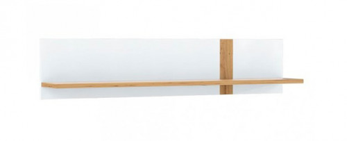 Полка навесная Forte TULUZA TUZB01 (дуб артизан/белый глянец)