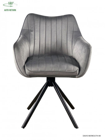 Кресло обеденное с автоповоротом FREYA Perfect (серый/черный)