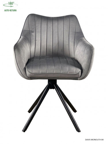 Стул обеденный с автоповоротом FREYA Perfect (серый/черный)