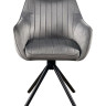 Стул обеденный с автоповоротом FREYA Perfect (серый/черный)
