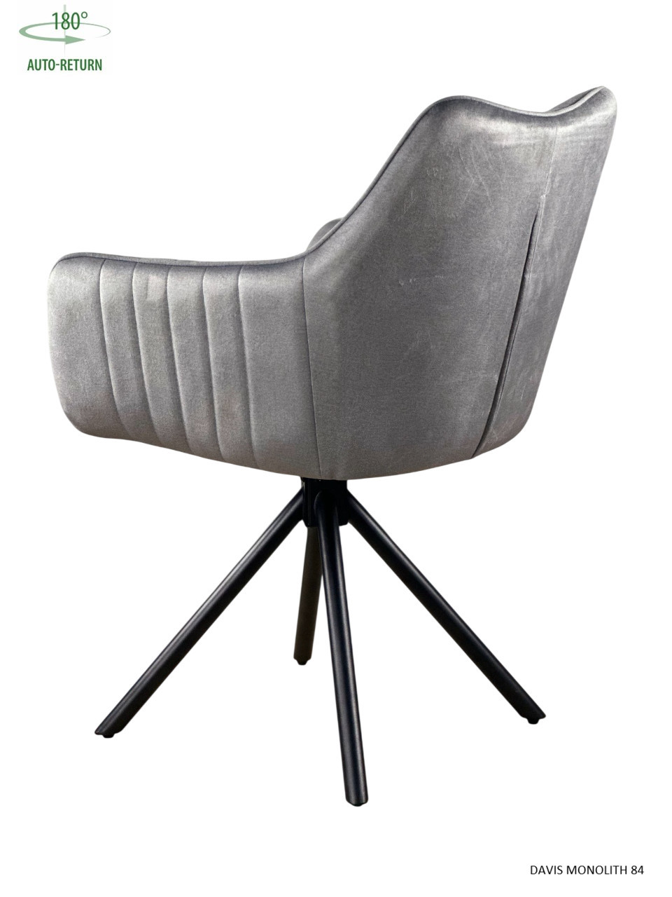 Стул обеденный с автоповоротом FREYA Perfect (серый/черный)