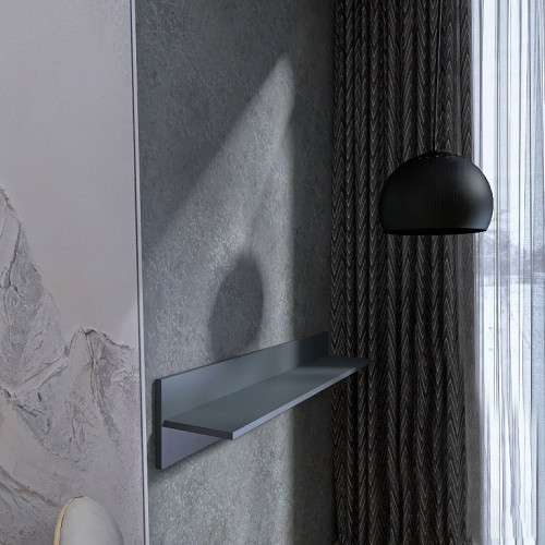 Полка навесная для гостиной EVR- Лайт ПЛН-1 графит