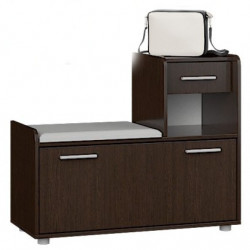 Тумба для обуви (правая) EVR- Тандем венге темный