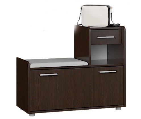 Тумба для обуви (правая) EVR- Тандем венге темный