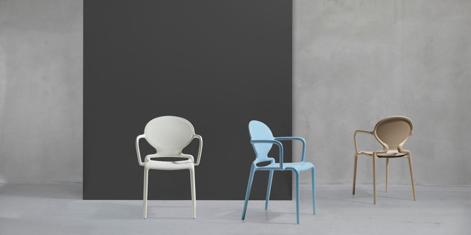 Кресло обеденное уличное VLL- SCAB Gio 2314 (антрацит, белый)