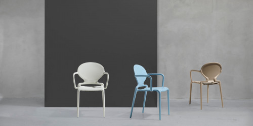 Кресло обеденное уличное VLL- SCAB Gio 2314 (антрацит, белый)