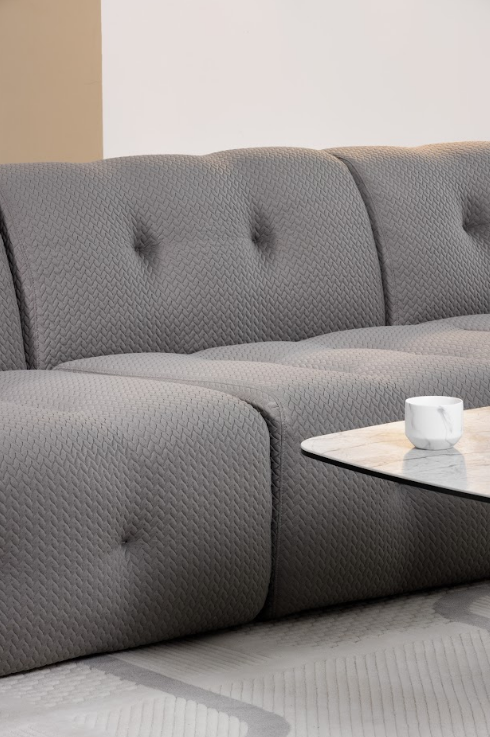 Бескаркасный модульный диван VTR- Орегон (Серый, Бежевый)  