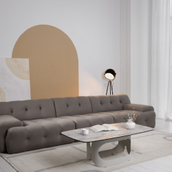 Бескаркасный модульный диван VTR- Орегон (Серый, Бежевый)  