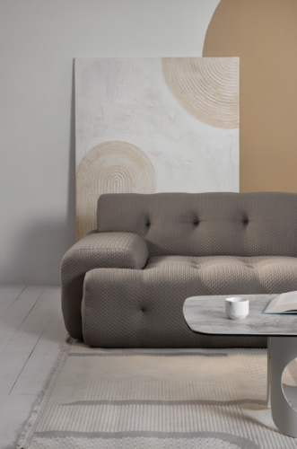 Бескаркасный модульный диван VTR- Орегон (Серый, Бежевый)  