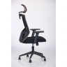  Кресло офисное AMF- Lead Black HR ( сиденье Нест-01 черная/спинка Сетка SL-02 беж)