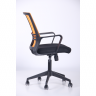 Кресло офисное AMF- Джун (сиденье Сетка черная/спинка Сетка оранжевая)