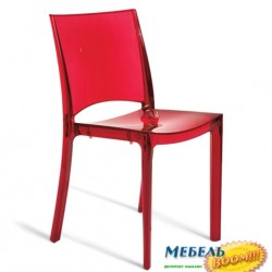 Стул из поликарбоната GRANDSOLEIL CA- B-Side ROSSO RUBINO S6315TRRR