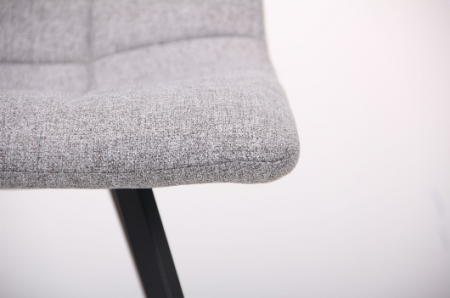 Стул обеденный мягкий MFF- Harlem черный/серый