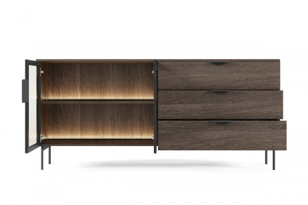 Комод Perfect Home Lumi 2D3S/181 + подсветка Дуб Дунин