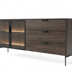 Комод Perfect Home Lumi 2D3S/181 + подсветка Дуб Дунин