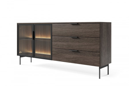 Комод Perfect Home Lumi 2D3S/181 + подсветка Дуб Дунин