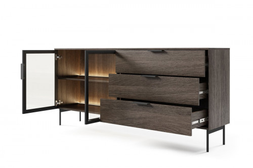 Комод Perfect Home Lumi 2D3S/181 + подсветка Дуб Дунин