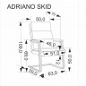 Кресло офисное/компьютерное HALMAR ADRIANO SKID (черный)