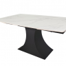 Стол раскладной INI- GILBERT CERAMIC 160(240)*90 белый мат/ черный 