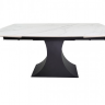 Стол раскладной INI- GILBERT CERAMIC 160(240)*90 белый мат/ черный 