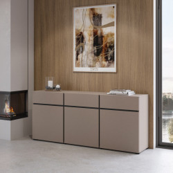 Комод на 3 двери и 3 ящика Helvetia CROSS 24CWMY43 (конго-черный)