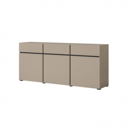 Комод на 3 двери и 3 ящика Helvetia CROSS 24CWMY43 (конго-черный)