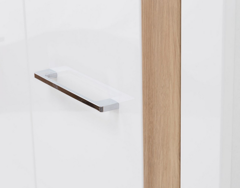 Шкаф на 2 двери Forte TULUZA TUZS821B (дуб артизан/белый глянец)