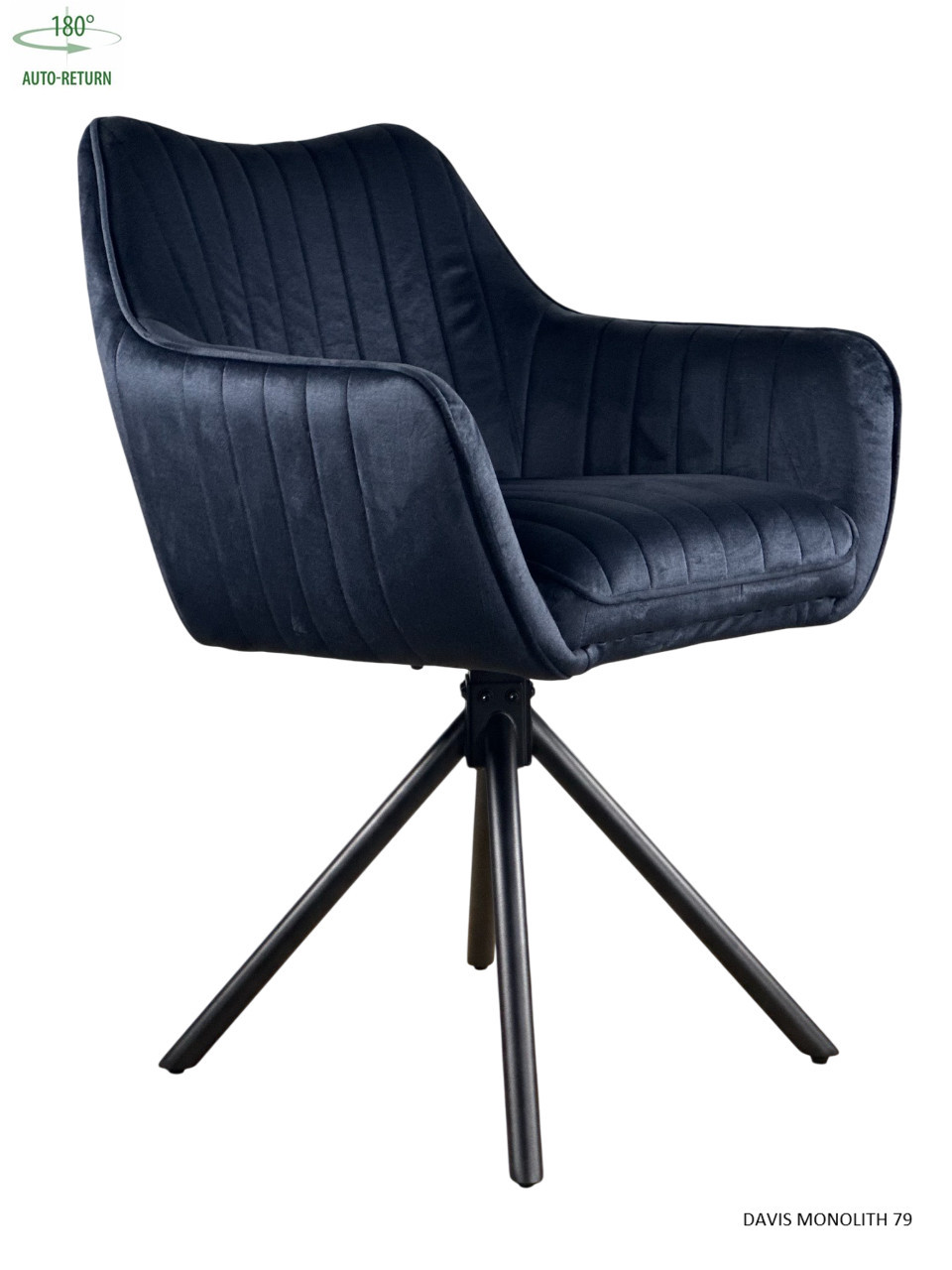 Стул обеденный с автоповоротом FREYA Perfect (черный)