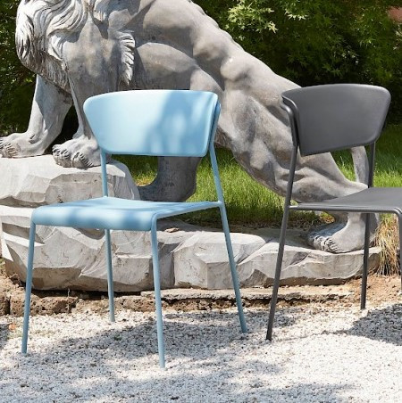 Стул пластиковый VLL- SCAB LISA 2865 (антрацит, голубой, зеленый)