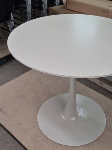 Стол не раскладной INI- ODIN CERAMIC д. 90 бежевый мат/ кашемир