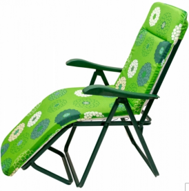 Кресло - шезлонг OLSA- Леонардо (зел./ромашка, зел/клетка)