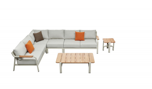 Угловой комплект для отдыха Higold Visconti (белый) 3019210