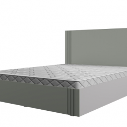 Кровать двуспальная ViA- APC АЛ-1 (серый)