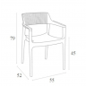 Стул уличный Siesta Tulum Armchair White