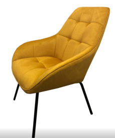 Кресло лаунж CON- MORGAN (Морган) ткань жёлтый кари