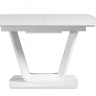 Стол обеденный IMP- Asti белый, МДФ + стекло, 120 см