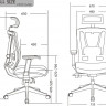Крісло керівника LUX- ERGO CHAIR 2 RED ергономічне