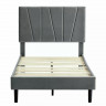 Кровать SIGNAL Savana Velvet 90х200 (бежевый, серый)