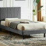 Кровать SIGNAL Savana Velvet 90х200 (бежевый, серый)