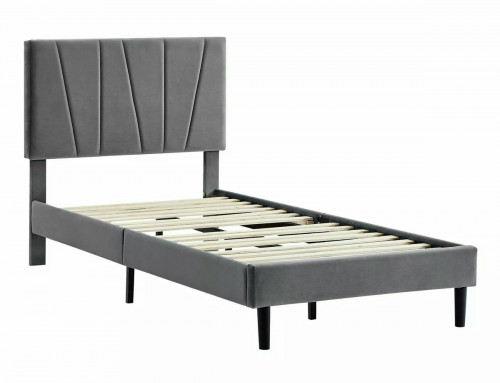Кровать SIGNAL Savana Velvet 90х200 (бежевый, серый)