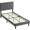 Кровать SIGNAL Savana Velvet 90х200 (бежевый, серый)
