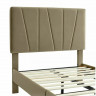 Кровать SIGNAL Savana Velvet 90х200 (бежевый, серый)