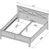 Кровать двухспальная PL- Forte KASHMIR KSML181 