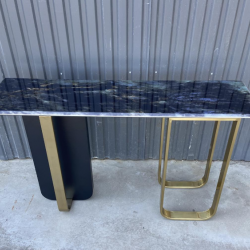 Консоль Elt- C-04 золото + мрамор