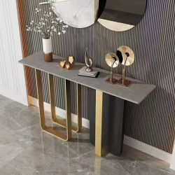 Консоль Elt- C-04 золото + мрамор