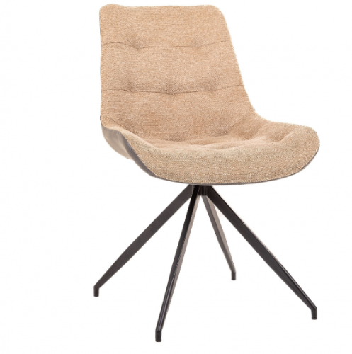 Стул обеденный модерн MFF- Aurora черный/ меланж латте, камел