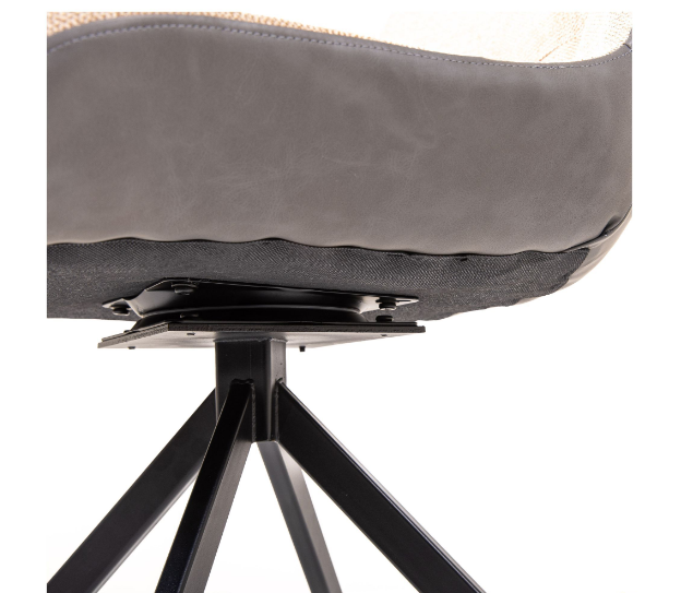 Стул обеденный модерн MFF- Aurora черный/ меланж латте, камел