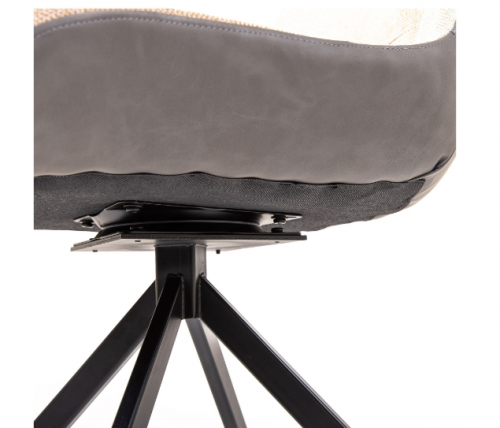 Стул обеденный модерн MFF- Aurora черный/ меланж латте, камел