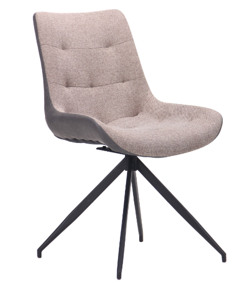 Стул обеденный модерн MFF- Aurora черный/ меланж латте, камел